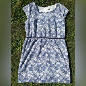 Loft - blue and white dress